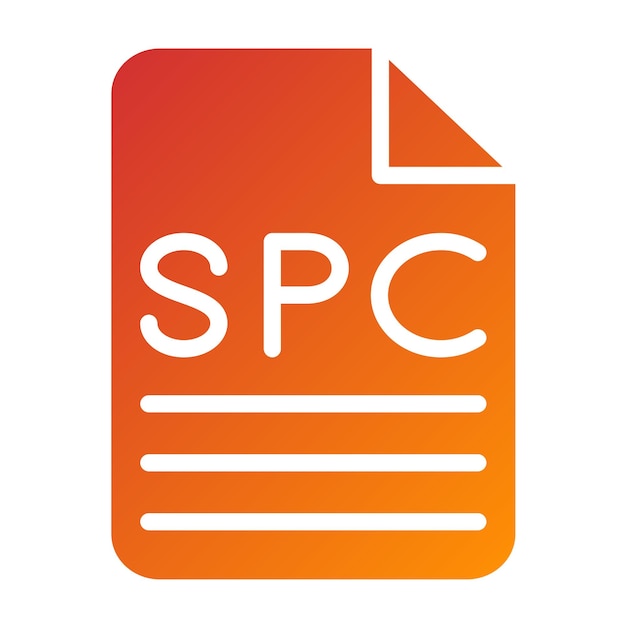 Estilo del icono del diseño vectorial SPC