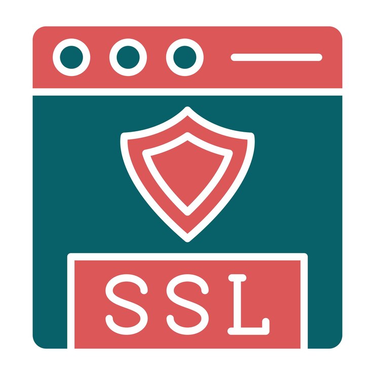 Vector estilo de icono de diseño vectorial ssl