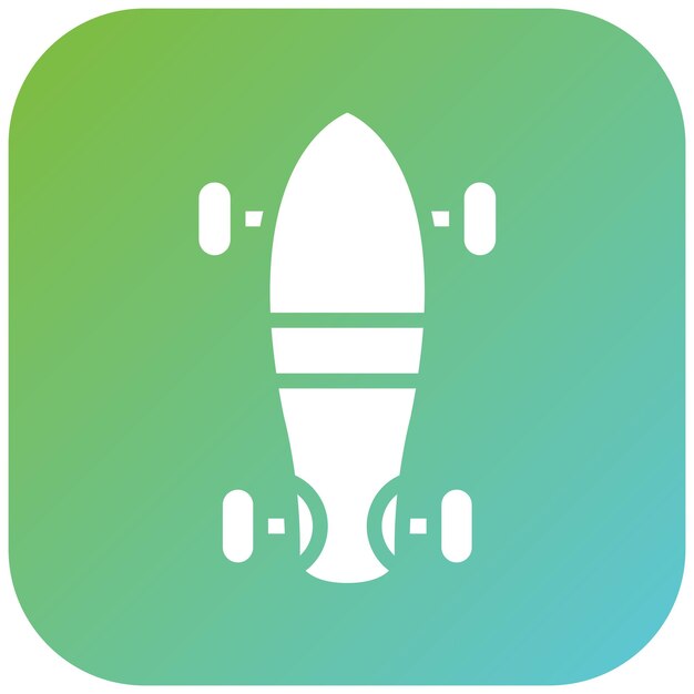 Estilo de icono de diseño vectorial de tablero largo