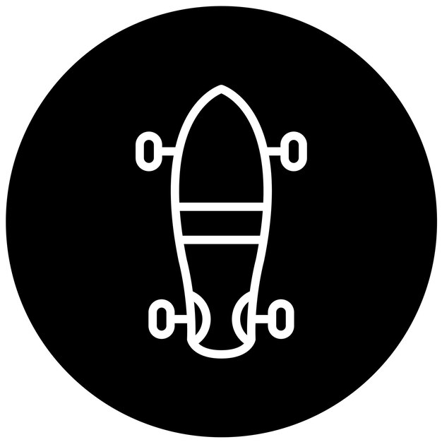 Estilo de icono de diseño vectorial de tablero largo