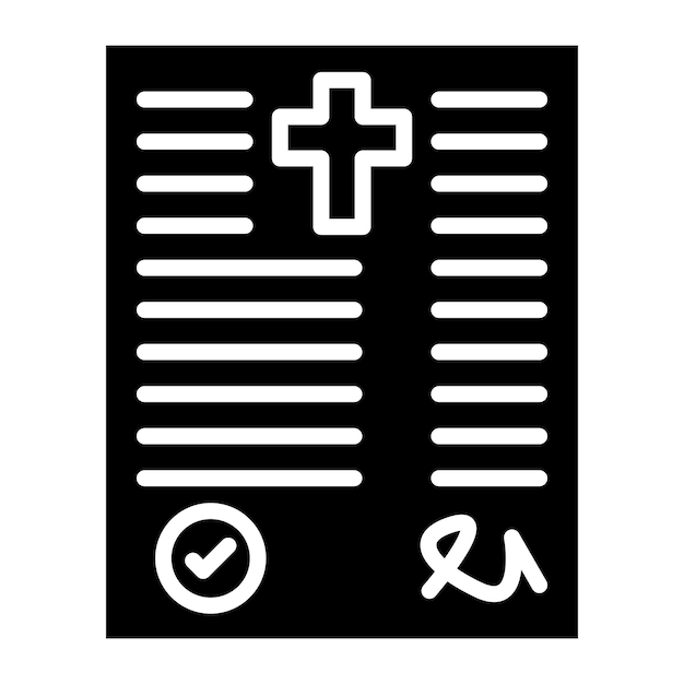 Estilo de icono de diseño vectorial de testamento