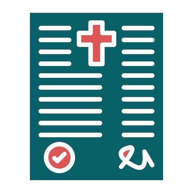 Estilo de icono de diseño vectorial de testamento