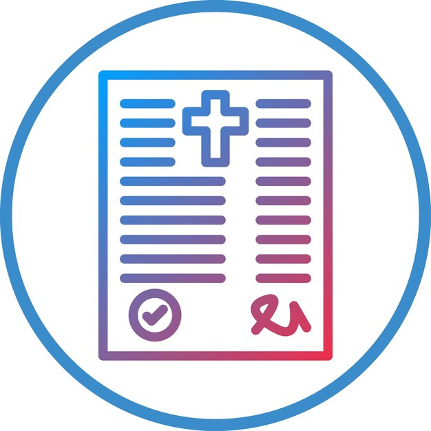 Estilo de icono de diseño vectorial de testamento