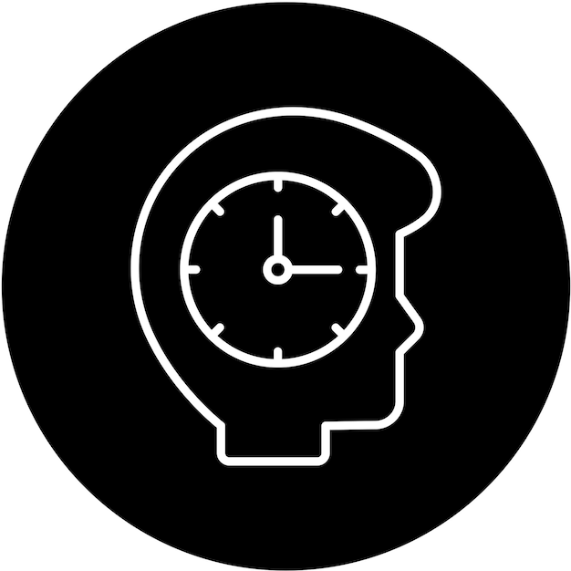 Estilo del icono de diseño vectorial de tiempo de inactividad
