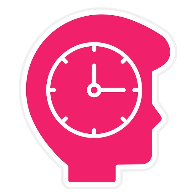 Estilo del icono de diseño vectorial de tiempo de inactividad