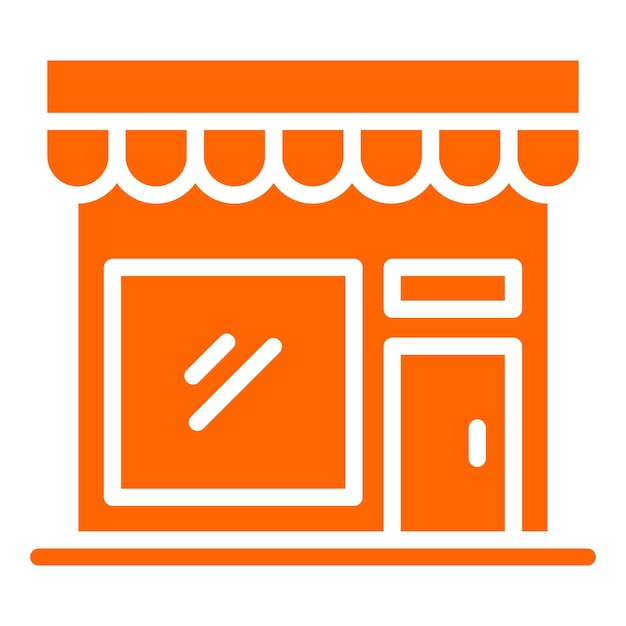Estilo de icono de diseño vectorial de la tienda