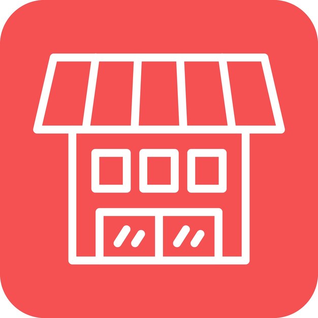 Estilo de icono de diseño vectorial para tiendas minoristas