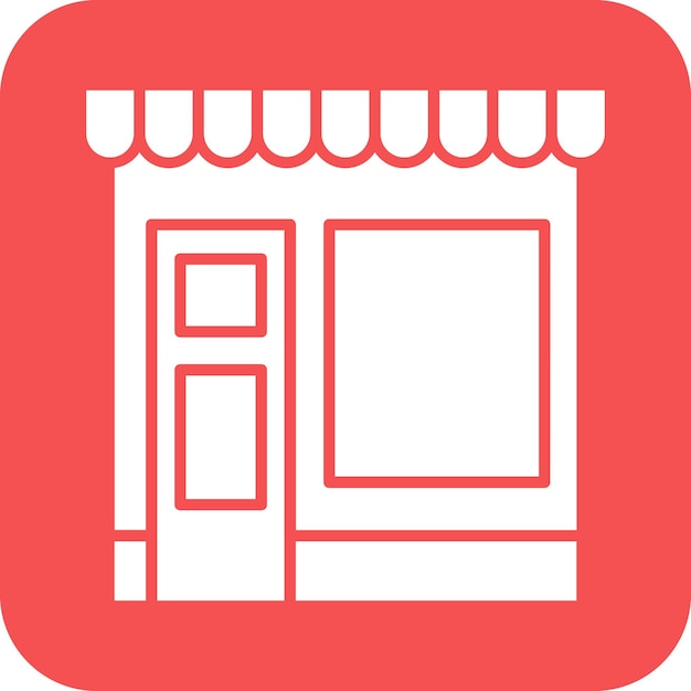 Estilo de icono de diseño vectorial para tiendas minoristas