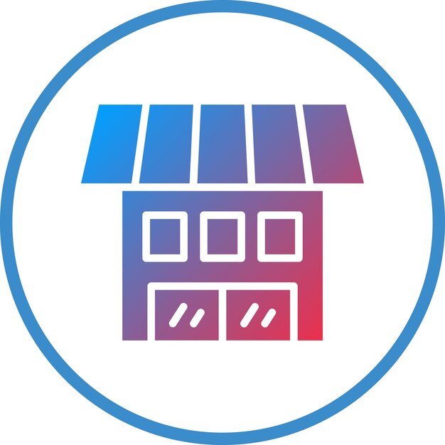 Estilo de icono de diseño vectorial para tiendas minoristas