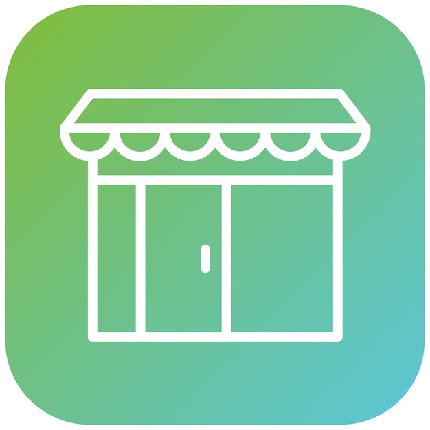 Estilo de icono de diseño vectorial para tiendas minoristas