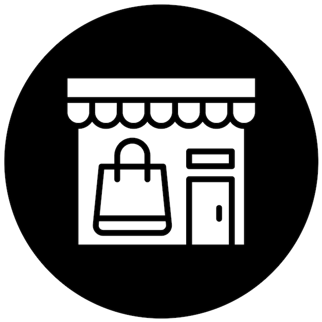Estilo de icono de diseño vectorial para tiendas minoristas