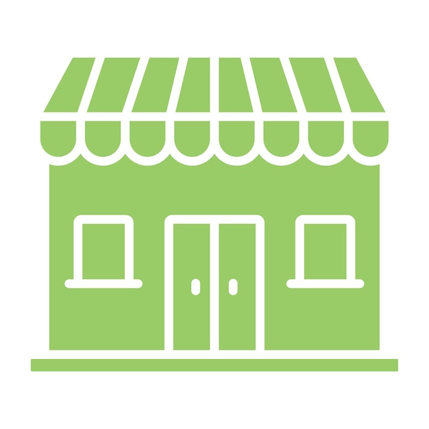 Estilo de icono de diseño vectorial para tiendas minoristas