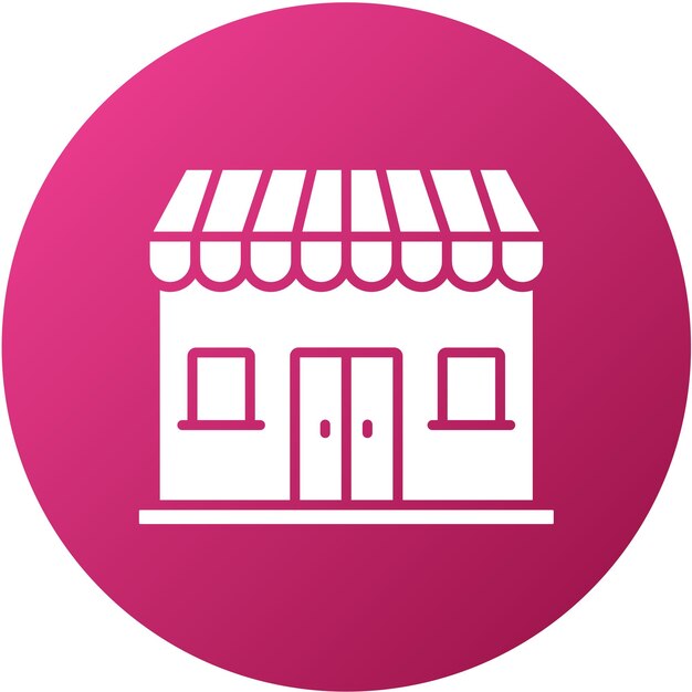 Estilo de icono de diseño vectorial para tiendas minoristas