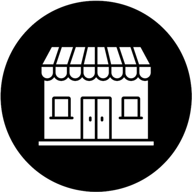 Estilo de icono de diseño vectorial para tiendas minoristas