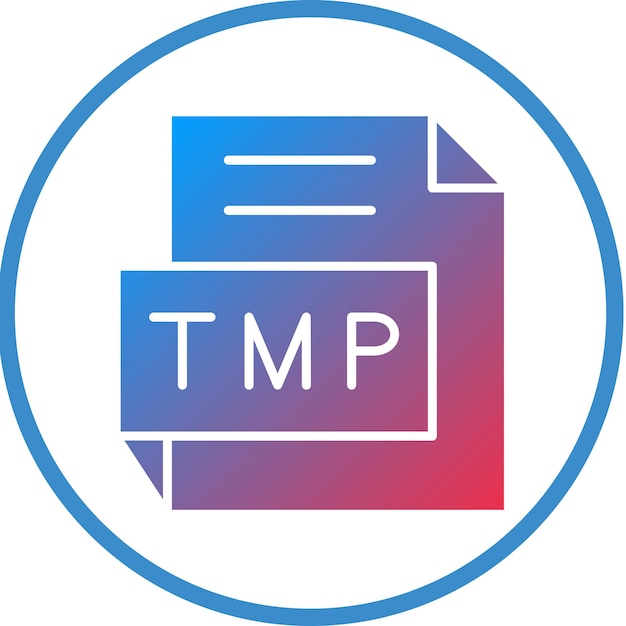 Estilo de icono de diseño vectorial TMP