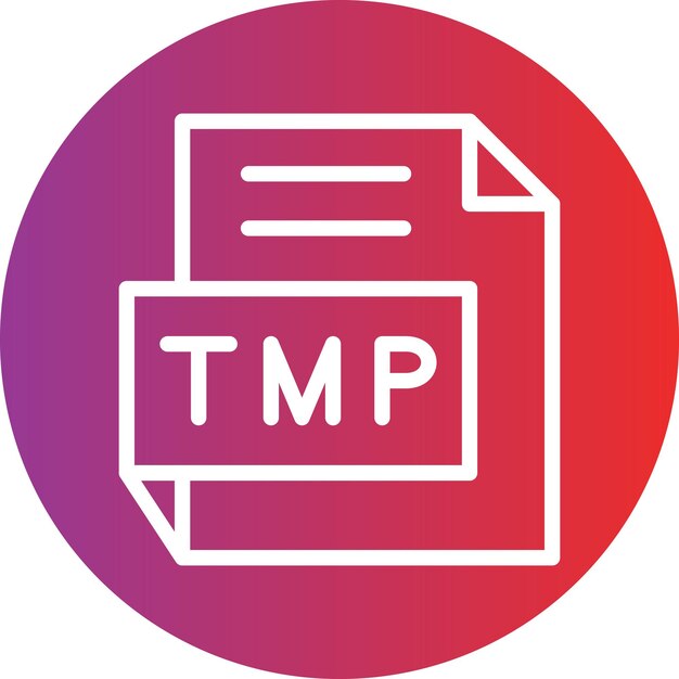 Estilo de icono de diseño vectorial TMP