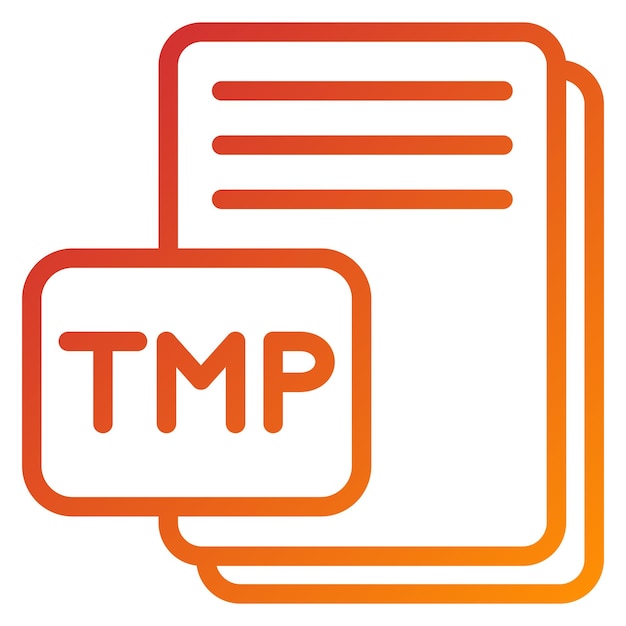 Estilo de icono de diseño vectorial TMP