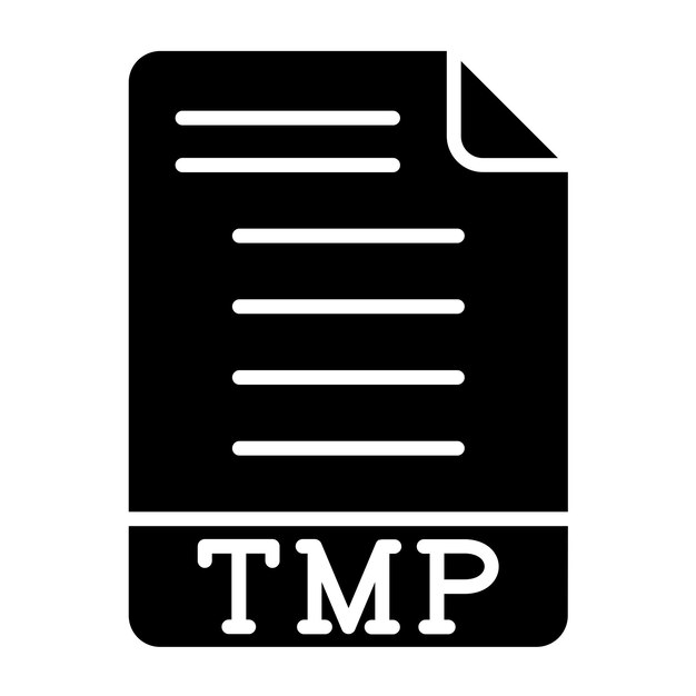 Estilo de icono de diseño vectorial TMP