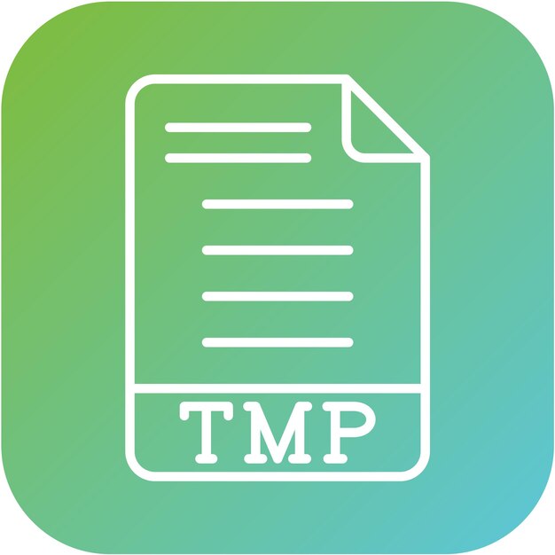 Estilo de icono de diseño vectorial TMP