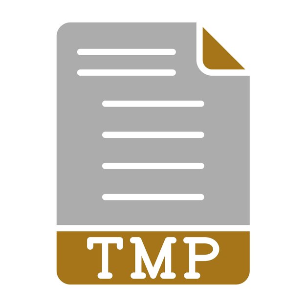 Estilo de icono de diseño vectorial TMP