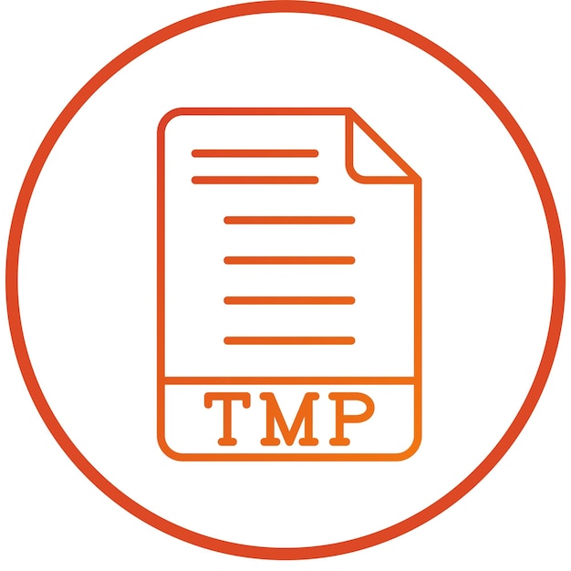 Estilo de icono de diseño vectorial TMP