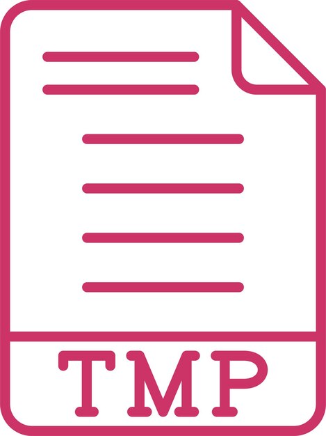 Estilo de icono de diseño vectorial TMP