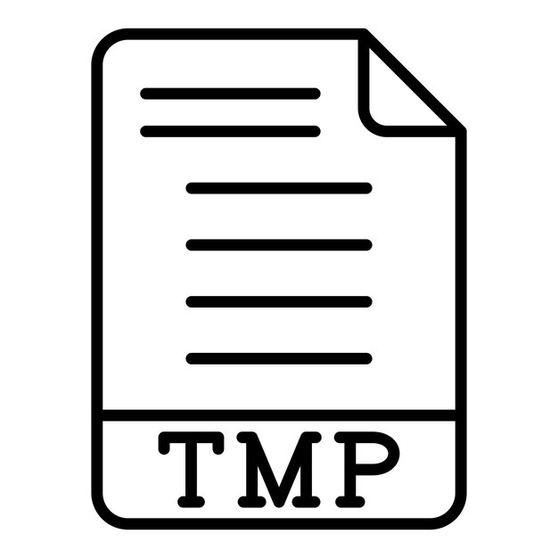 Estilo de icono de diseño vectorial TMP