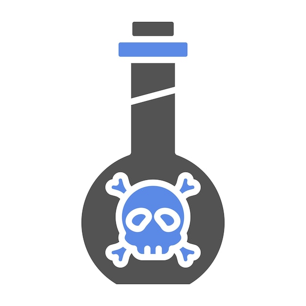 Estilo de icono de diseño vectorial de veneno