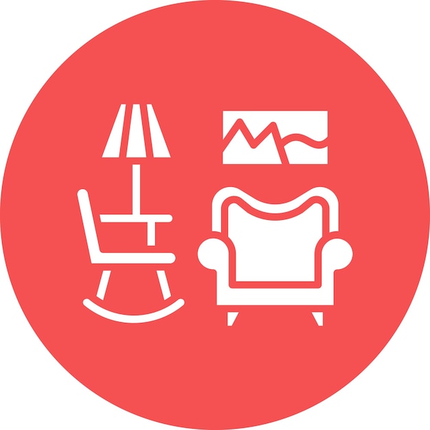 Estilo de icono de diseño vectorial del vestíbulo