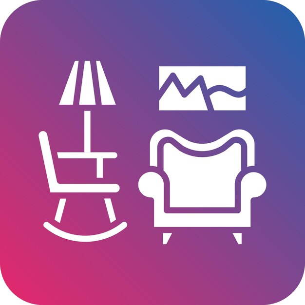 Estilo de icono de diseño vectorial del vestíbulo
