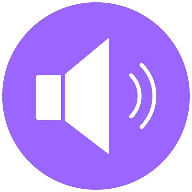 Estilo del icono de diseño vectorial del volumen