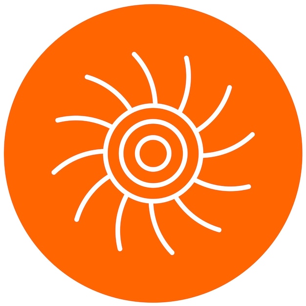 Estilo de icono de diseño vectorial de vórtice