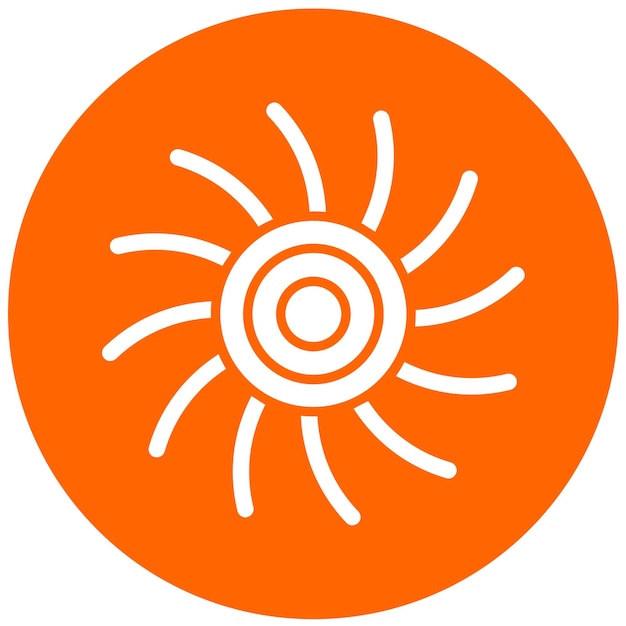Estilo de icono de diseño vectorial de vórtice