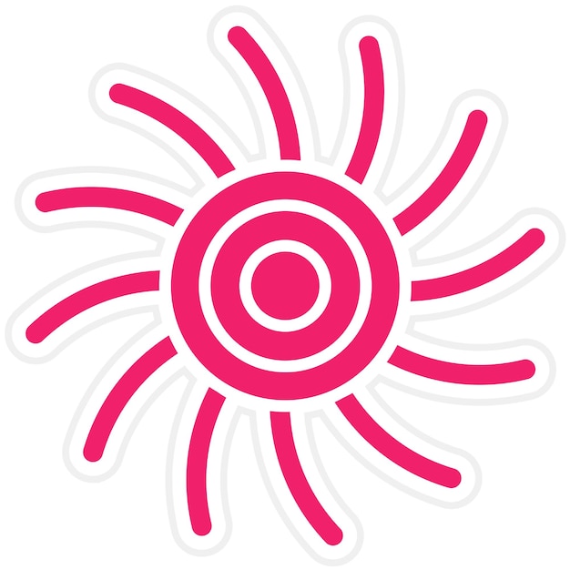 Estilo de icono de diseño vectorial de vórtice