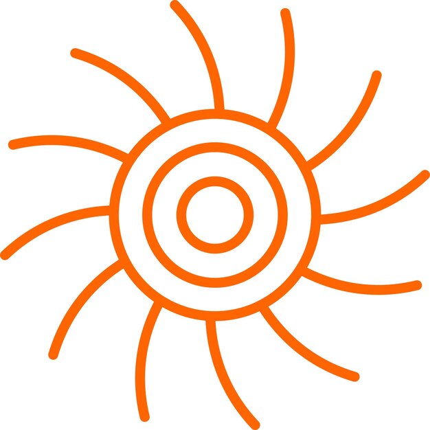 Estilo de icono de diseño vectorial de vórtice