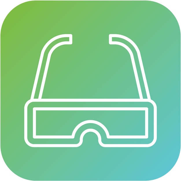 Estilo de icono de diseño vectorial VR