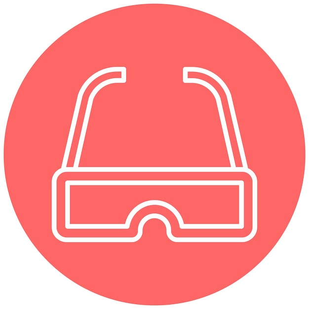 Estilo de icono de diseño vectorial VR