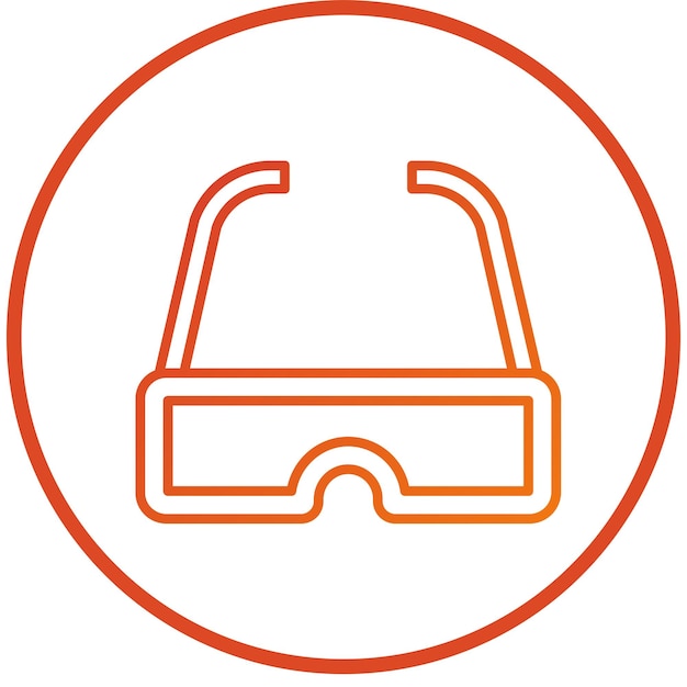 Estilo de icono de diseño vectorial VR