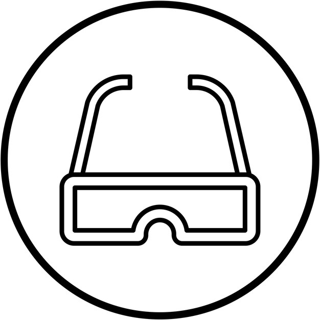 Estilo de icono de diseño vectorial VR