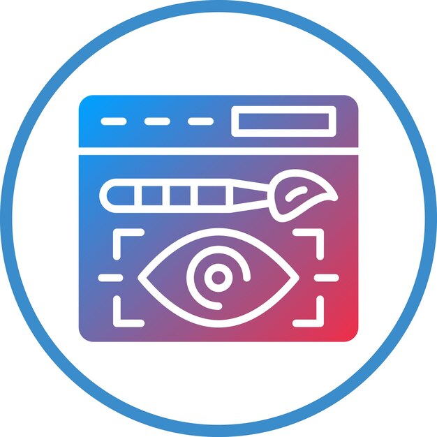 Estilo del icono de diseño visual