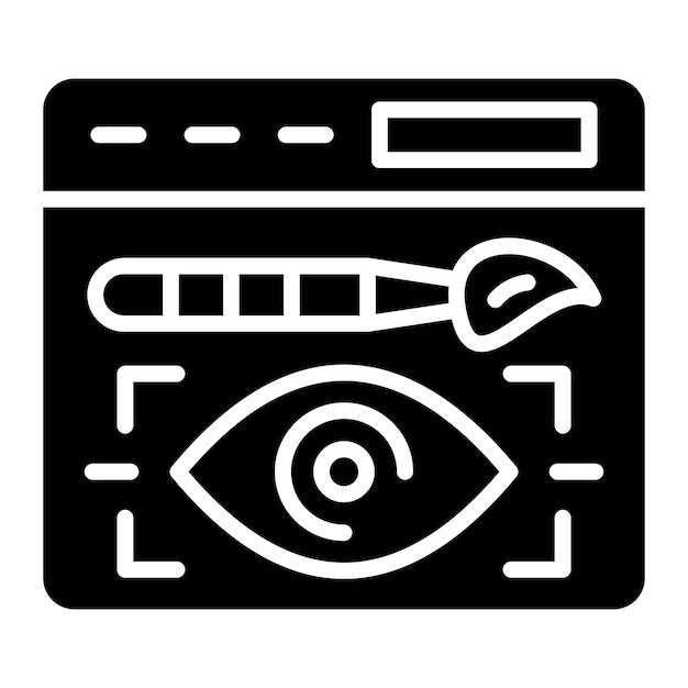 Estilo del icono de diseño visual