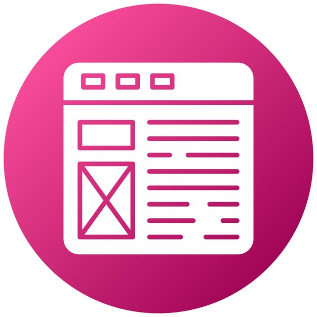Estilo de icono de diseño web vectorial