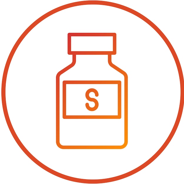 Estilo del icono del disolvente de diseño vectorial