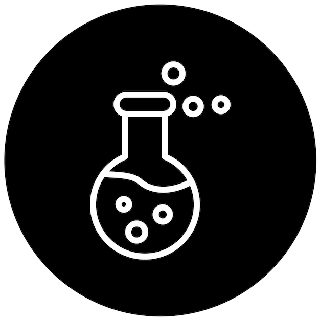 Estilo del icono del disolvente de diseño vectorial