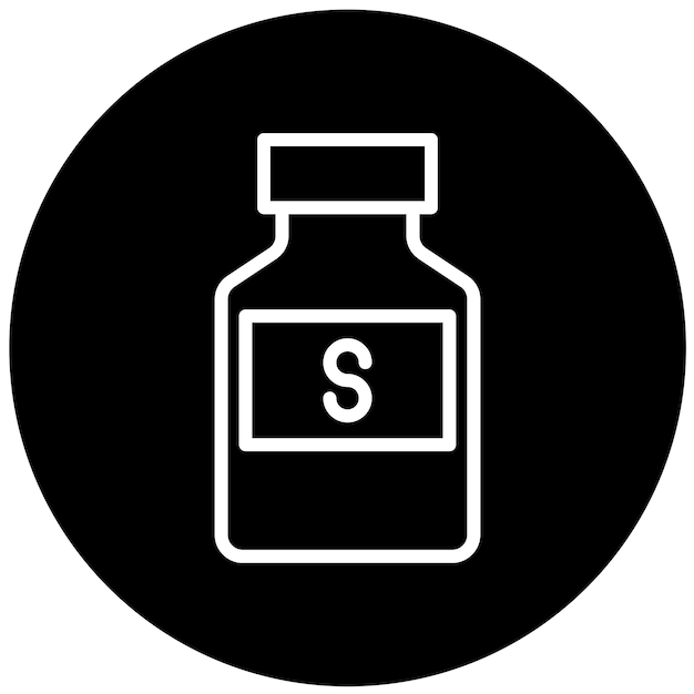 Estilo del icono del disolvente de diseño vectorial