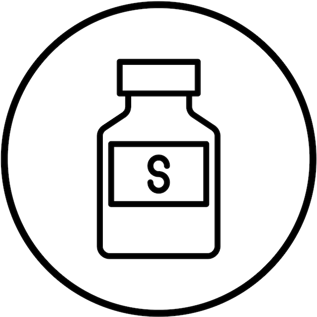 Estilo del icono del disolvente de diseño vectorial