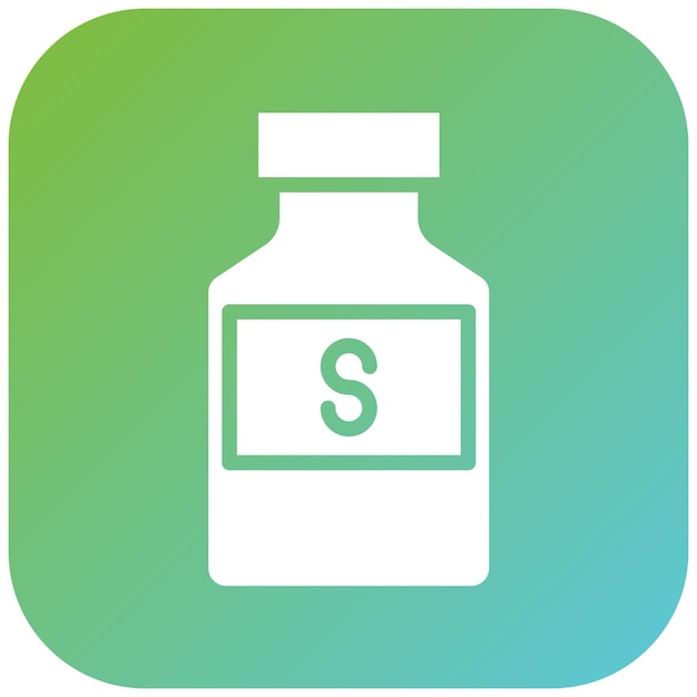 Estilo del icono del disolvente de diseño vectorial