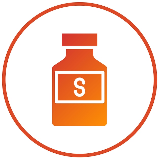Estilo del icono del disolvente de diseño vectorial