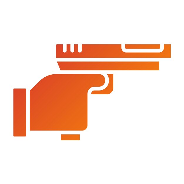 El estilo del icono de disparos de la policía