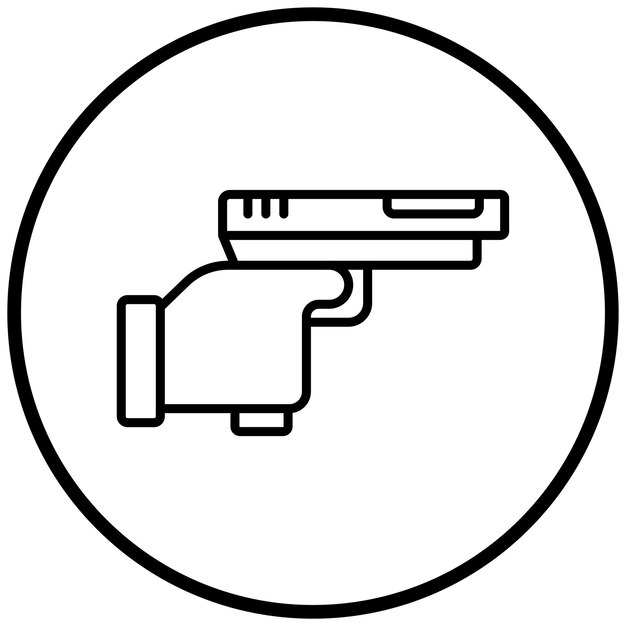 El estilo del icono de disparos de la policía